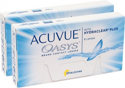 Контактні лінзи Acuvue Oasys 2 упаковки (12шт)
