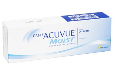 Одноденні контактні лінзи 1-Day Acuvue Moist - 30 шт/уп.