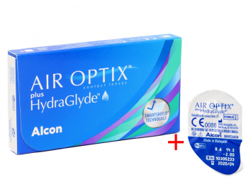 Контактні лінзи Air Optix Plus Hydraglyde (Айр оптікс) 4 лінзи