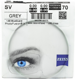 ZEISS Фотохром 1.5 PHOTO GREY DVP UV