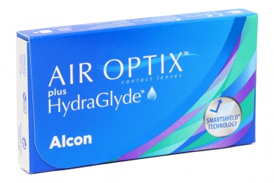 Контактні лінзи Air Optix Plus Hydraglyde (Айр оптікс) 3 лінзи