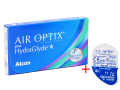 Контактні лінзи Air Optix Plus Hydraglyde (Айр оптікс) 4 лінзи